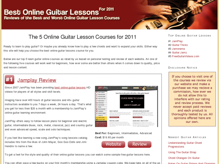 www.bestonlineguitarlessons2011.org