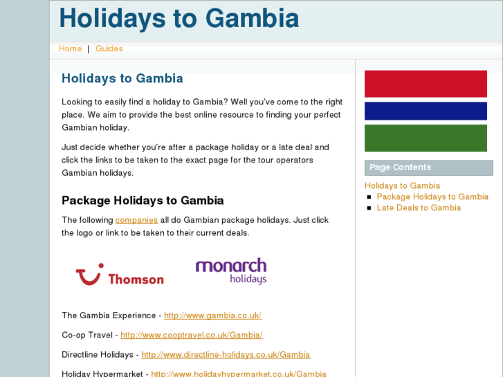 www.holidaystogambia.com