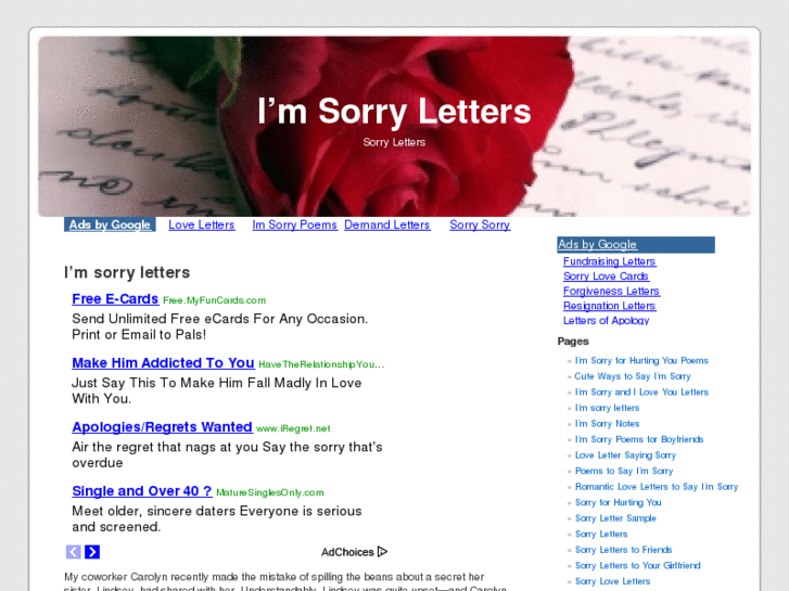 www.imsorrylettersonline.com