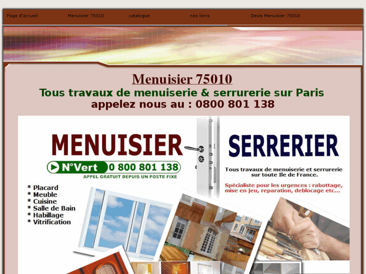 www.menuisier75010.net