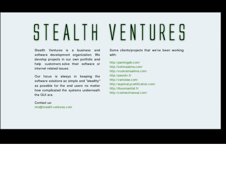 www.stealth-ventures.com