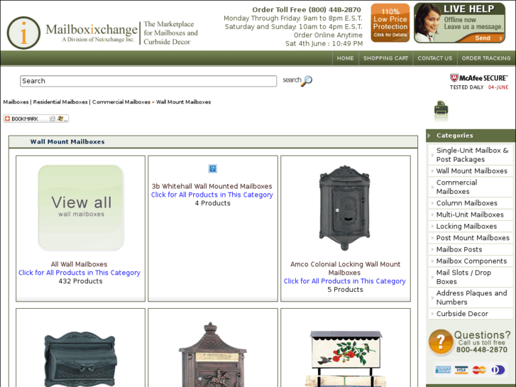 www.wall-mount-mailboxes.com