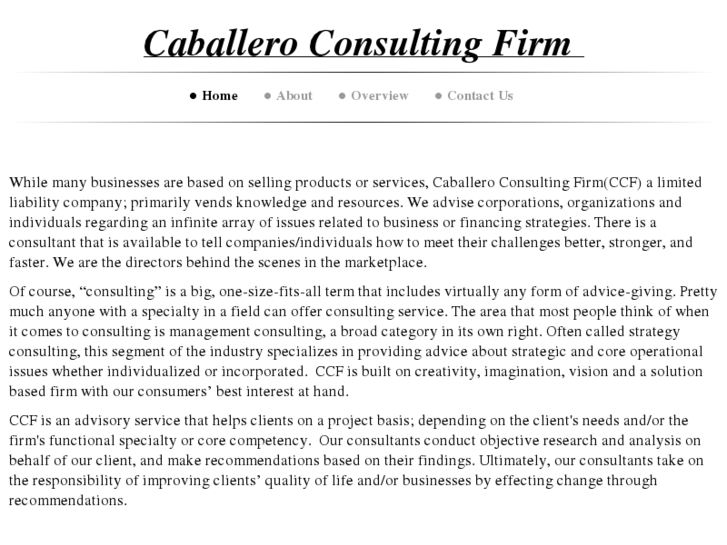 www.caballeroconsultingfirm.com