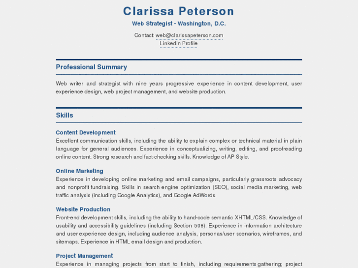 www.clarissapeterson.com