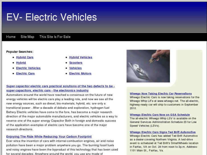 www.ev-electricvehicles.com