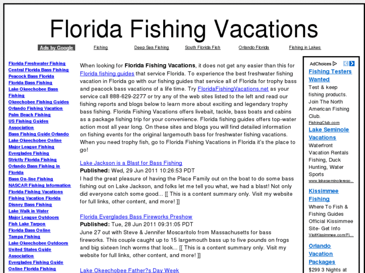 www.floridafishingvacations.net