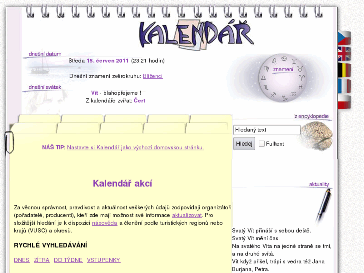 www.kalendar.cz