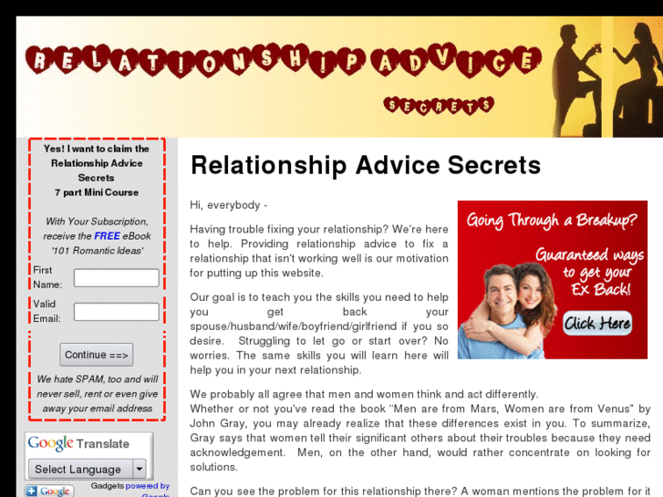 www.relationshipadvicesecrets.com