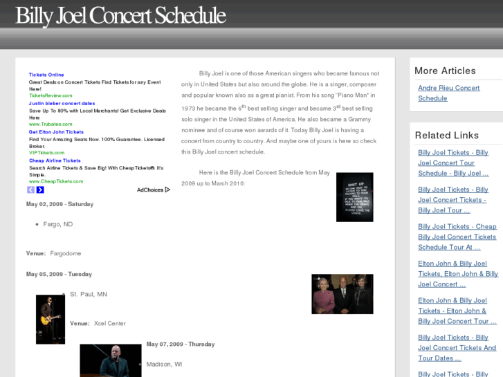 www.billyjoelconcertschedule.com