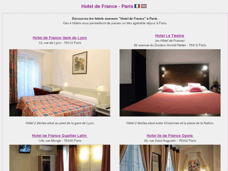 www.hoteldefranceparis.com