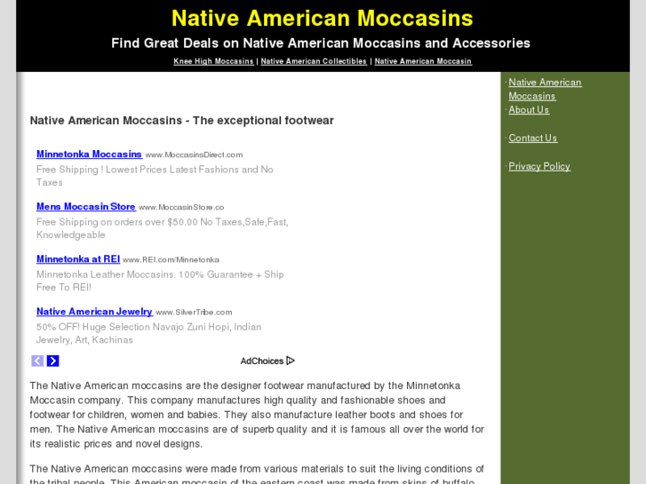 www.nativeamericanmoccasins.org