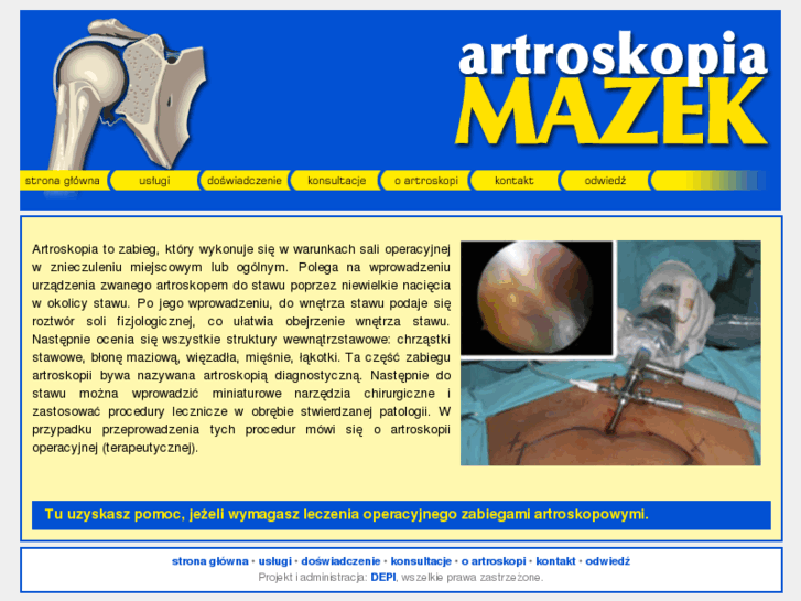 www.artroskopiamazek.com.pl