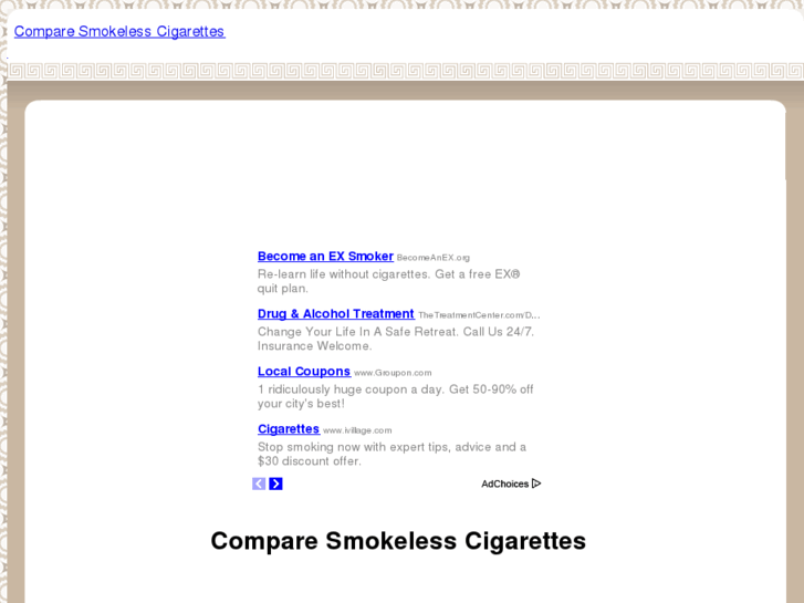 www.comparesmokelesscigarettes.com