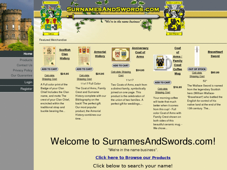 www.surnamesandswords.com