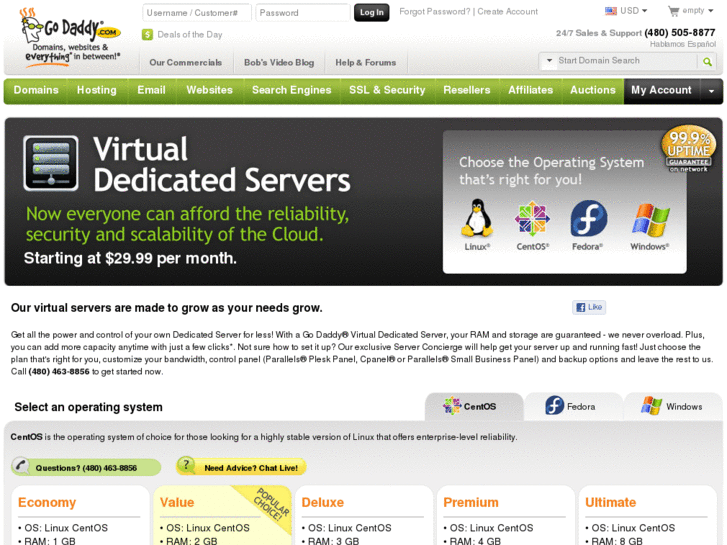 www.godaddyassistedvirtualdedicatedserver.com