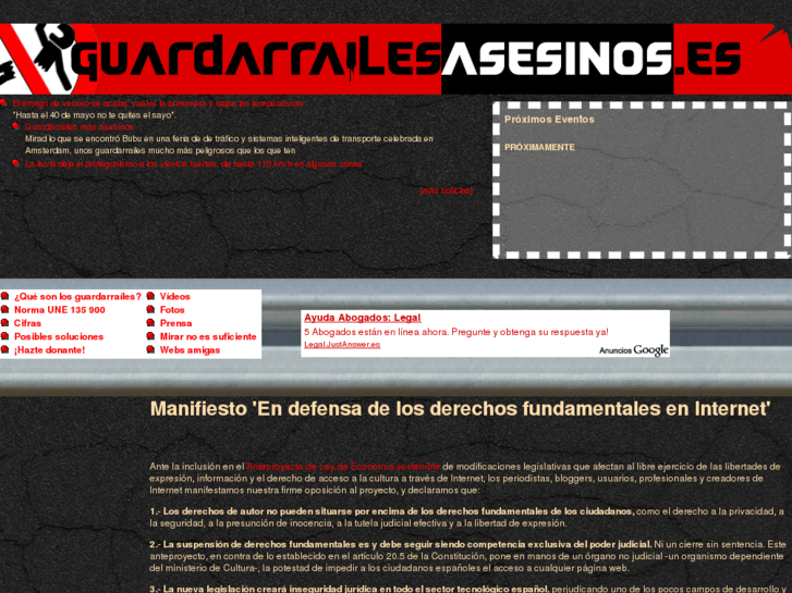 www.guardarrailesasesinos.es