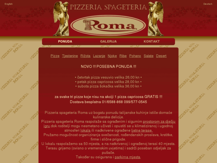 www.pizzeriaspageteriaroma.com