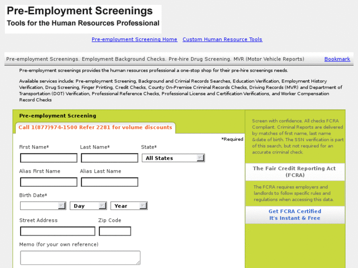 www.preemploymentscreenings.net