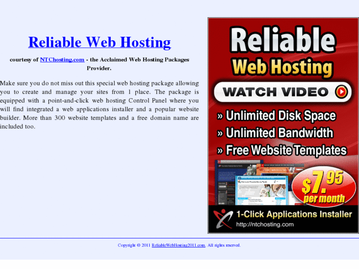 www.reliablewebhosting2011.com