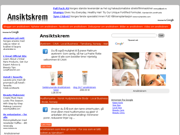 www.ansiktskrem.com