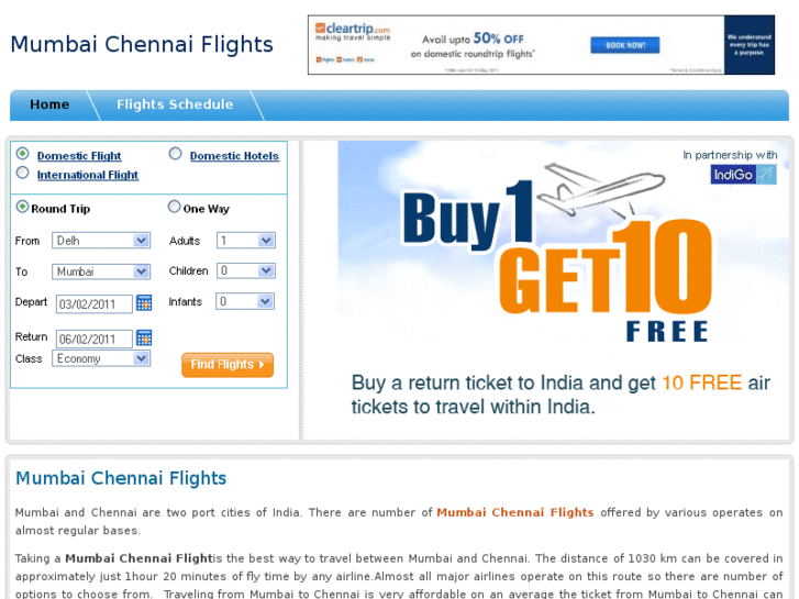 www.mumbaichennaiflights.com