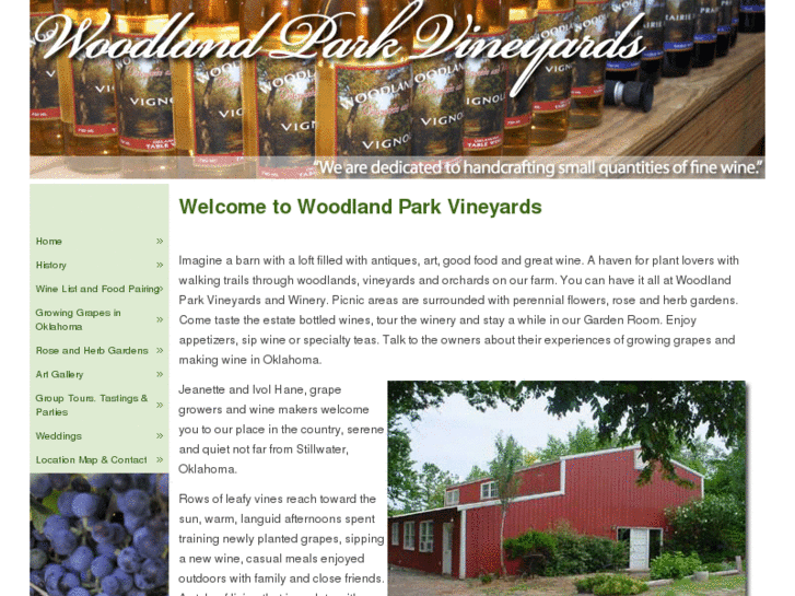 www.woodlandparkvineyards.com