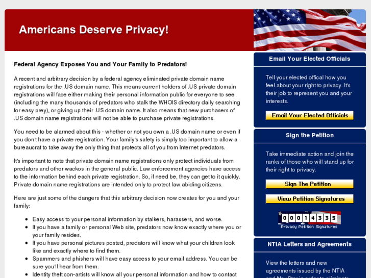 www.americans-deserve-privacy.com