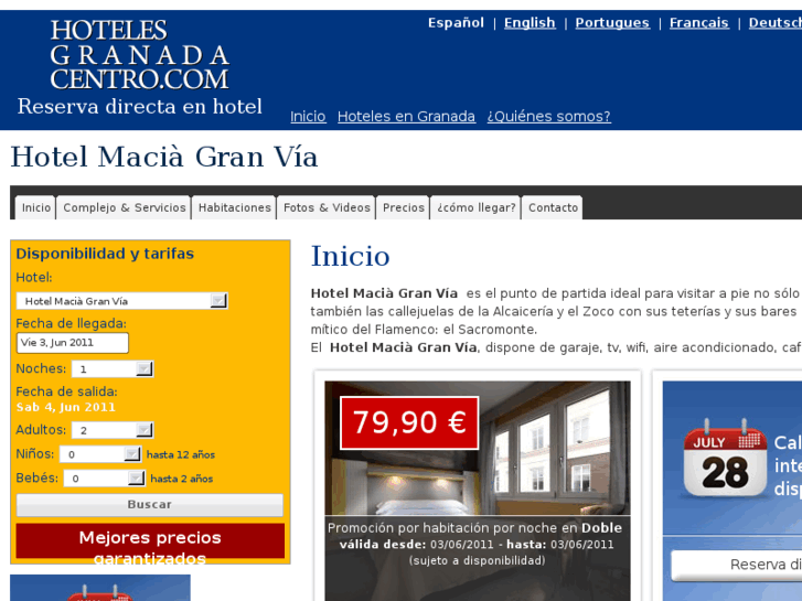 www.hotelgranviagranada.com