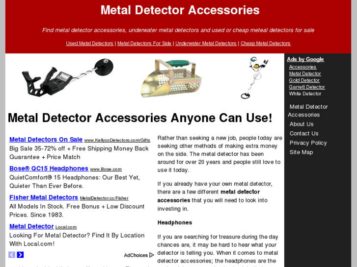 www.metaldetectoraccessories.org