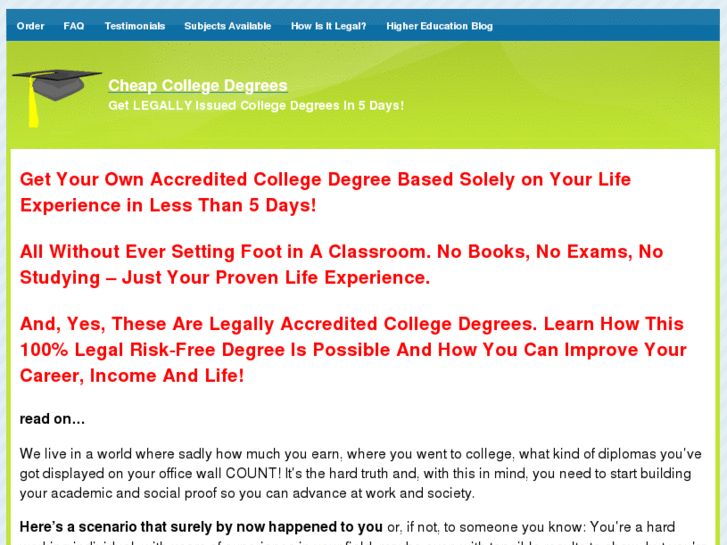 www.cheapcollegedegrees.net