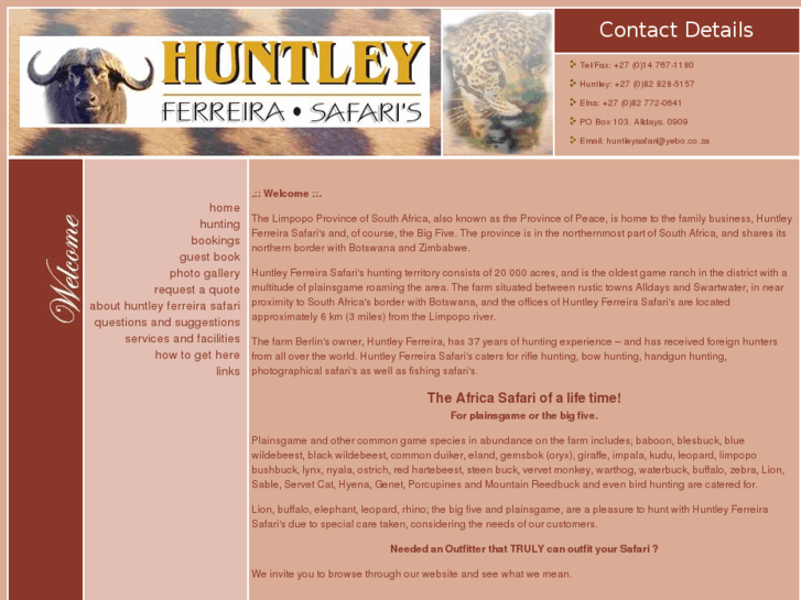 www.huntleysafari.co.za