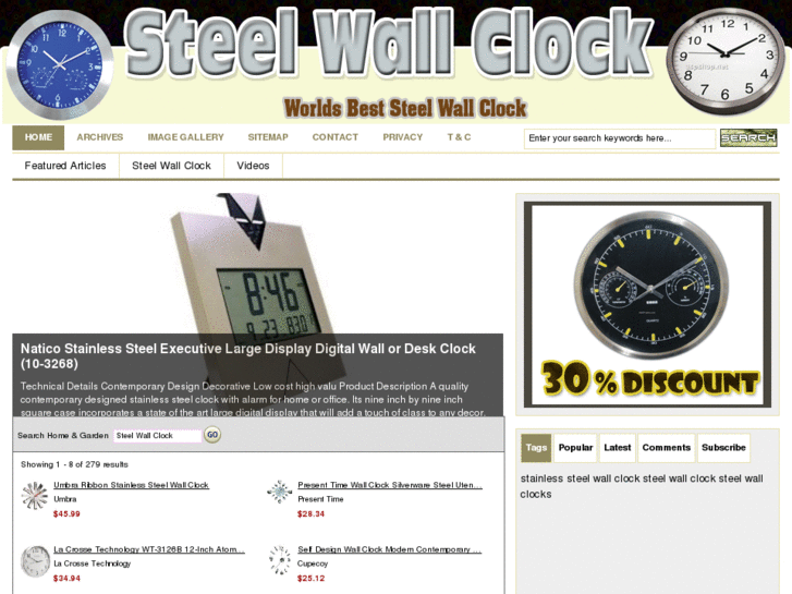 www.steelwallclock.com