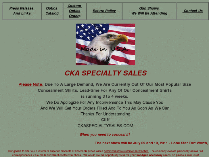 www.ckaspecialtysales.com