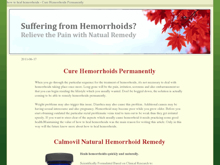 www.howtohealhemorrhoids.info