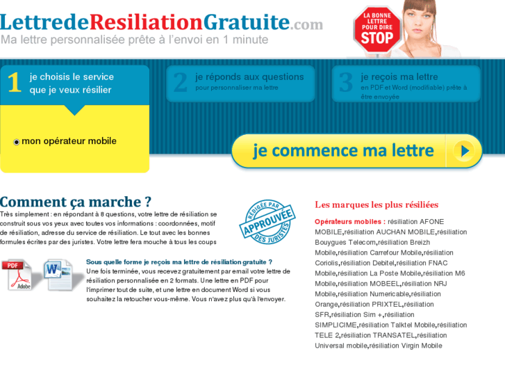 www.lettre-de-resiliation-gratuite.com