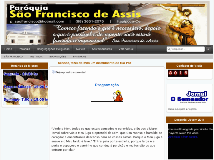 www.paroquiasaofrancisco.net