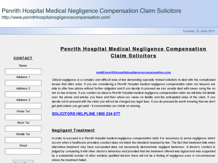 www.penrithhospitalnegligencecompensation.com