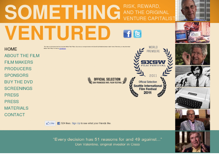 www.somethingventuredthemovie.com