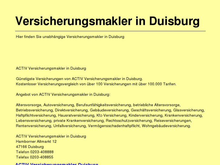 www.versicherungsmakler-duisburg.de