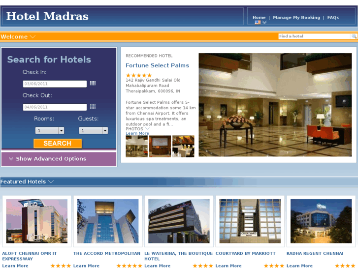 www.5starmadrashotels.com