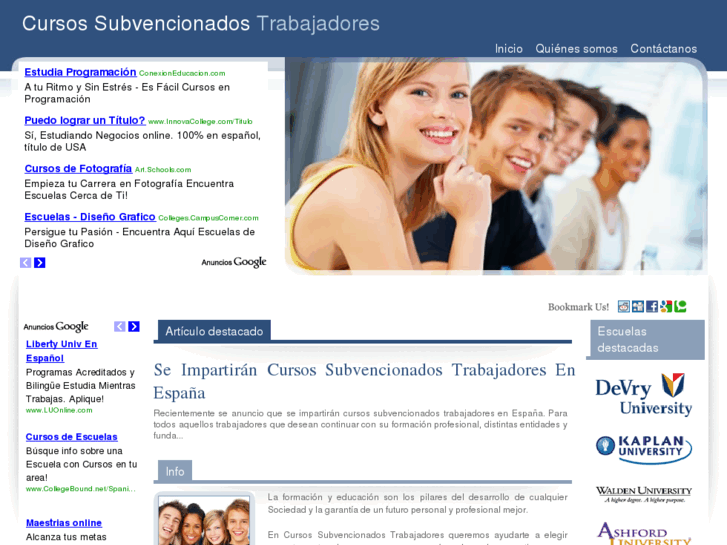 www.cursossubvencionadostrabajadores.es