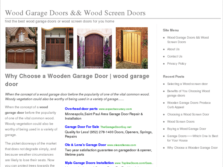 www.woodgaragescreendoors.com