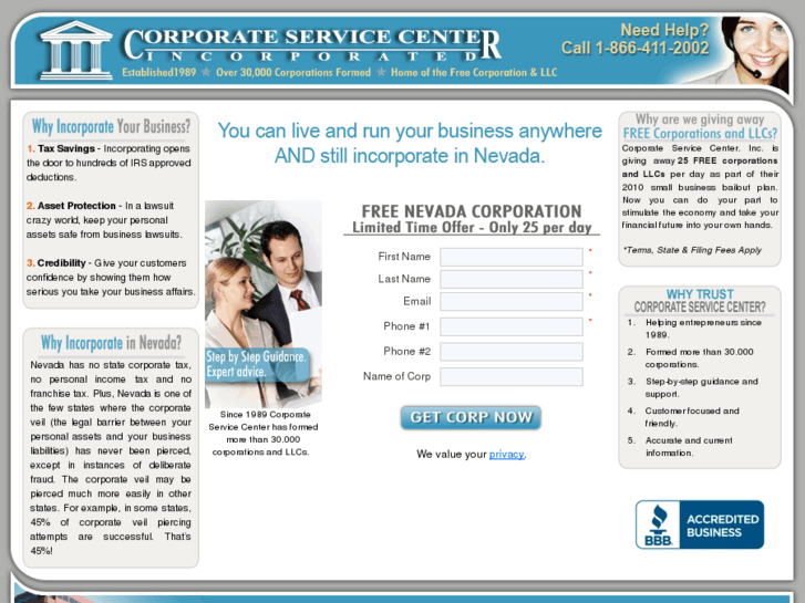 www.corporateservicecenter.info