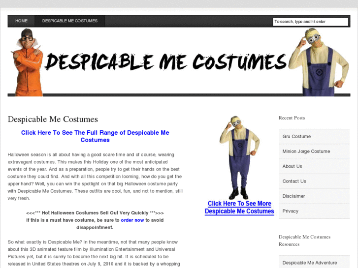 www.despicablemecostumes.com