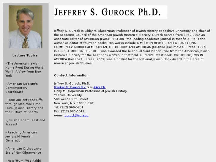 www.jeffreygurock.com