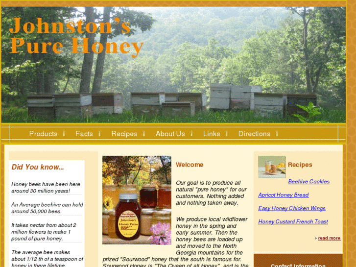 www.johnstonspurehoney.com