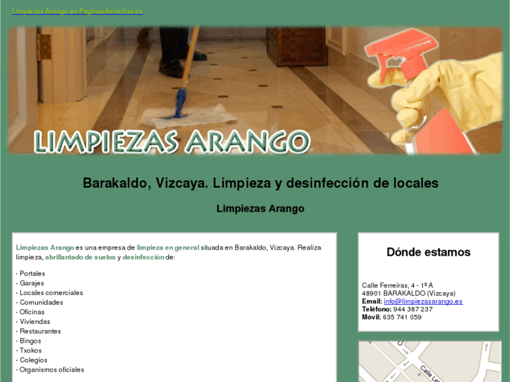 www.limpiezasarango.es