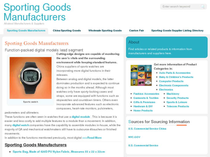 www.sporting-goods-manufacturers.com