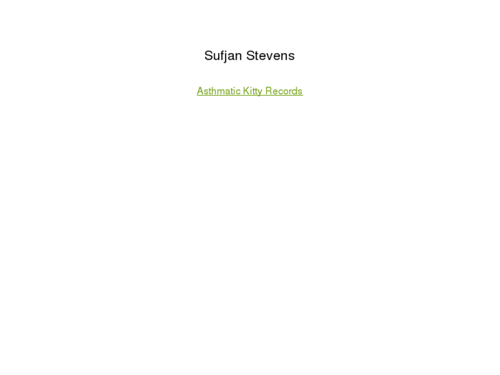 www.sufjan.com
