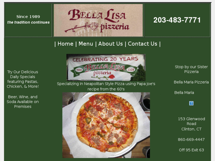 www.bellalisapizzeria.com